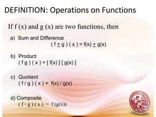 Piecewise Defined FunctionA piecewise defined function is defined by different  formulas on different parts of its domain. Example:if  x<0  if