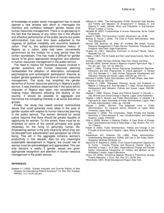 gender issues in human resource management | PDF