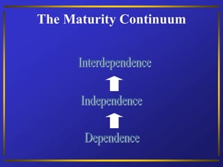 The Maturity Continuum
 