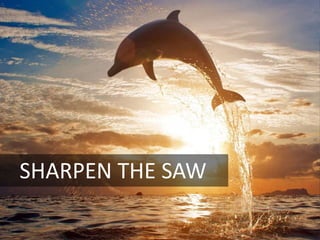 SHARPEN THE SAW
 