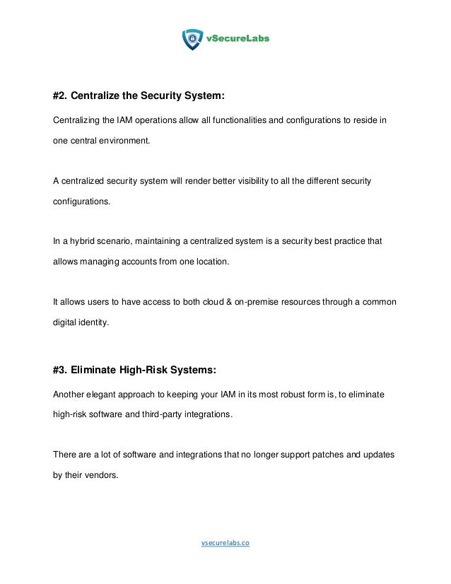 7 IAM Best Practices to Secure Your Enterprise | PDF