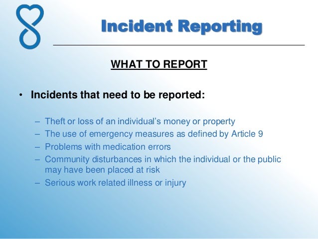 7 incident reporting report incident at work