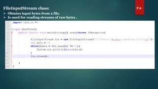[Java] #7 - Input & Output Stream | PPT