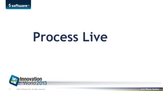 Process Live

31

©2013 Software AG. All rights reserved.

 
