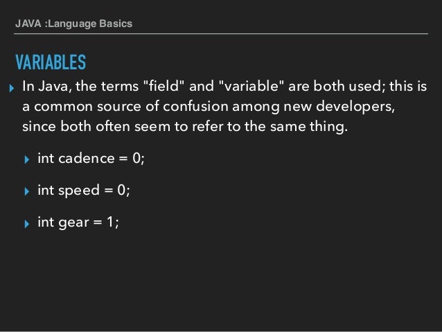 7-Java Language Basics Part1