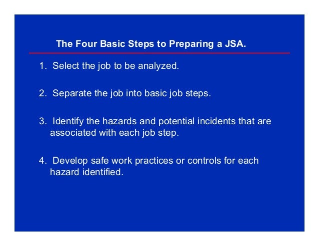 7 Job Safety Analysis Jsa