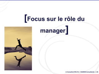 [Focus sur le rôle du
     manager   ]



               © Conseils ATELYA / VOIRIN Consultants | 25
 