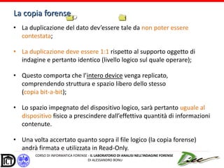 Il Laboratorio di analisi forense | PDF