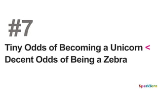 Tiny Odds of Becoming a Unicorn <
Decent Odds of Being a Zebra
#7
 