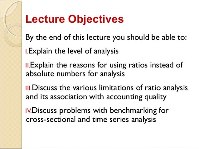 Limitations of ratio analysis financial statements ppt