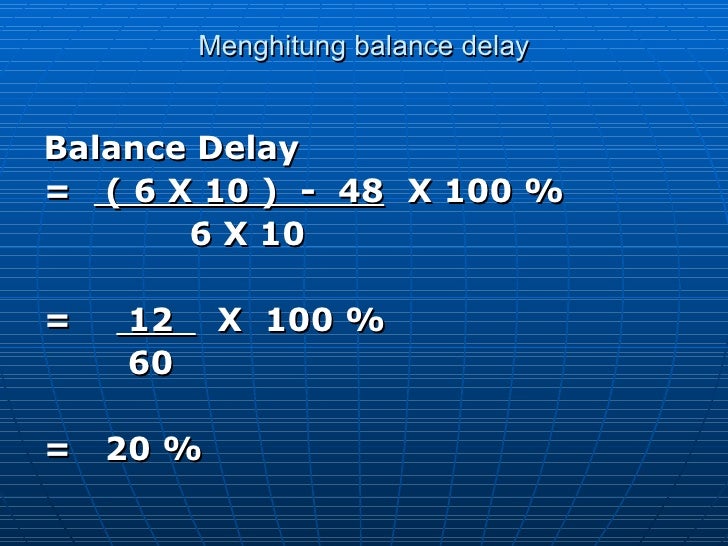 7 Line Balancing 7 Line Balancing
