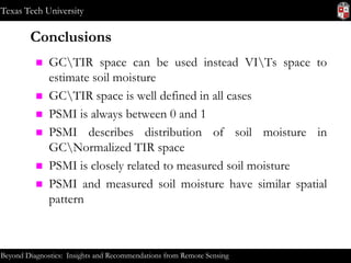 Remote Sensing Based Soil Moisture Detection | PPTX