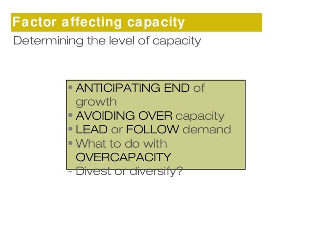 7 Managing Capacity