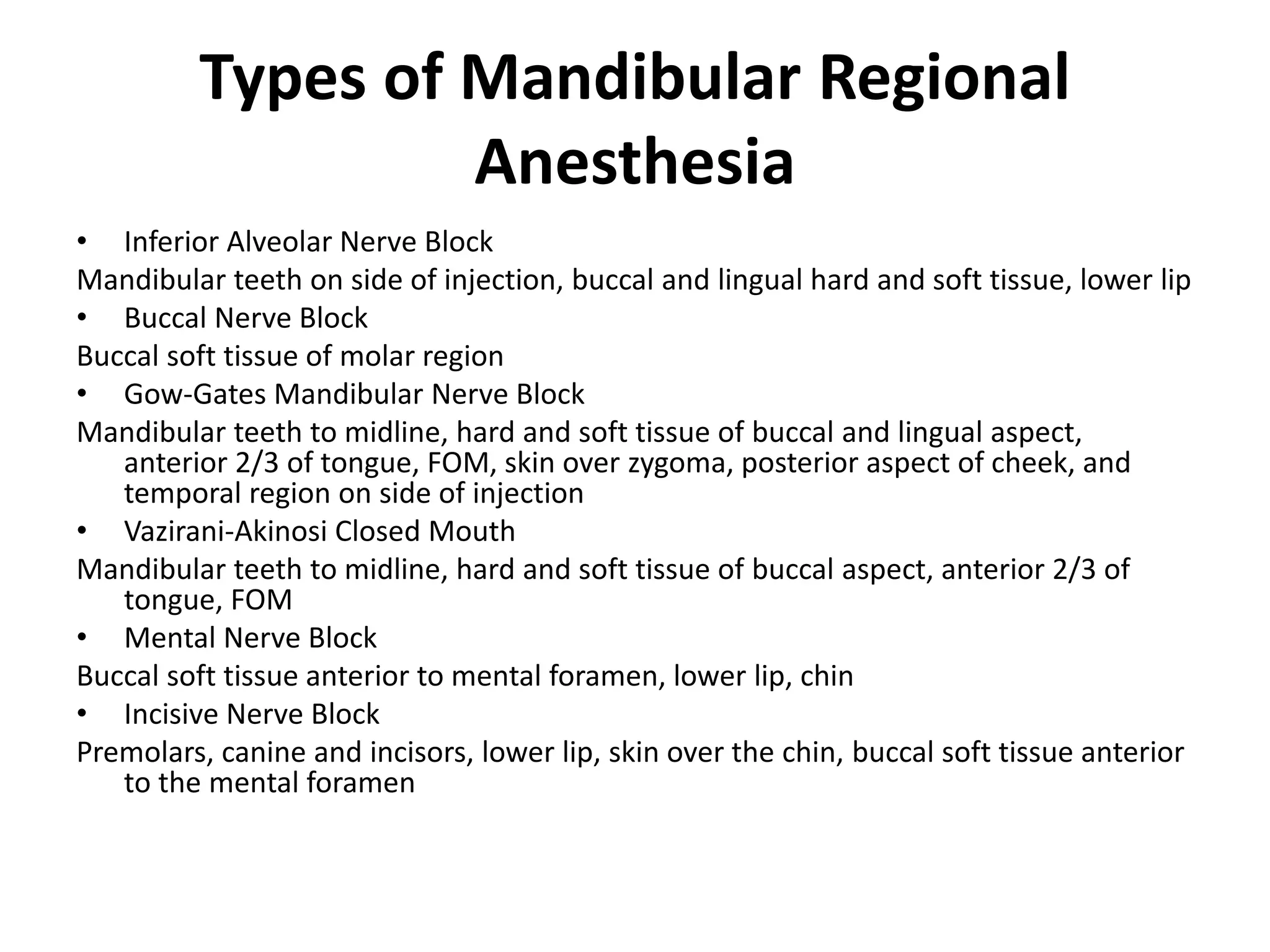 mandibular nerveblock PPT