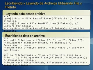 Writealltext 7 manejo de archivos | PPT