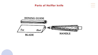 Parts of Heiffor knife
 