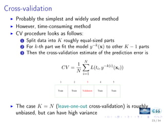 7 - Model Assessment and Selection | PDF