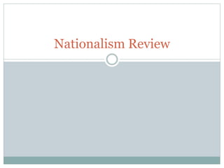 Nationalism Review
 