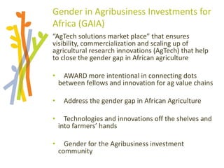 Session 7: Next steps for AWARD Anjiru Kamau Rutenberg