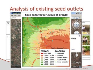 Analysis of existing seed outlets 