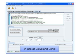 In use at Cleveland Clinic
 