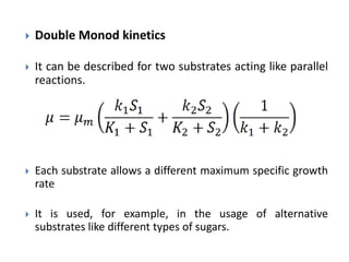 Monod Model Example Other unstructured growth models slideshare | PPTX