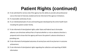 7 Patient Rights & Responsibilities | PPT