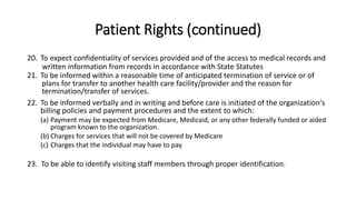 Providers Rights 7 patient rights and responsibilities | PPTX