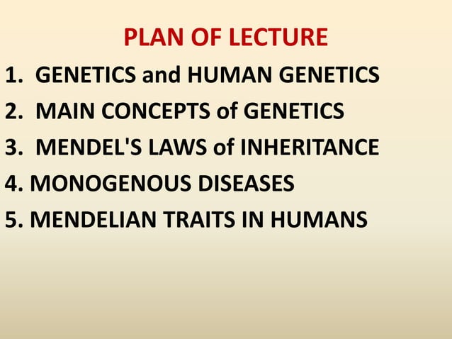 7. Patterns of Inheritance | PPTX