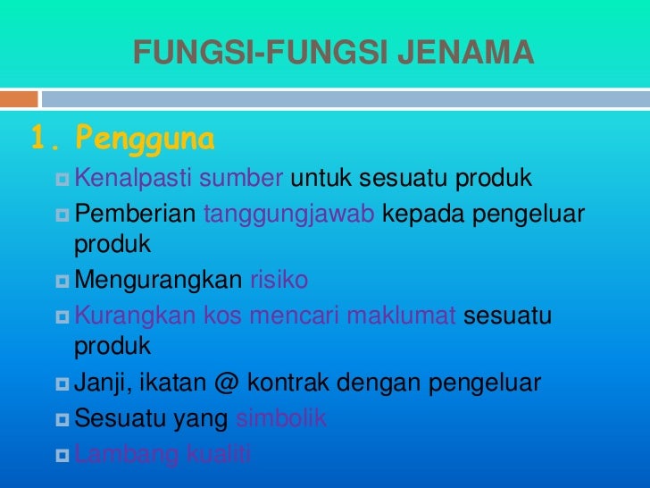 7 Pengurusan Produk Jenama