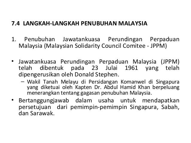 7 penubuhan malaysia