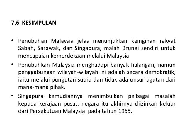 7 penubuhan malaysia