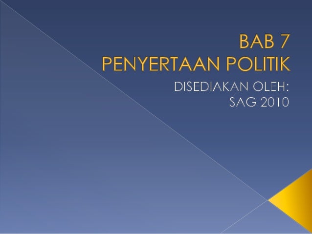 7 Penyertaan Politik