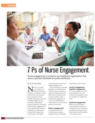 7 p of nurse engagement | PDF | Healthcare Industry | Industries