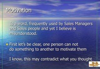 7 Popular Ways To Motivate Your Sales Team | PPT