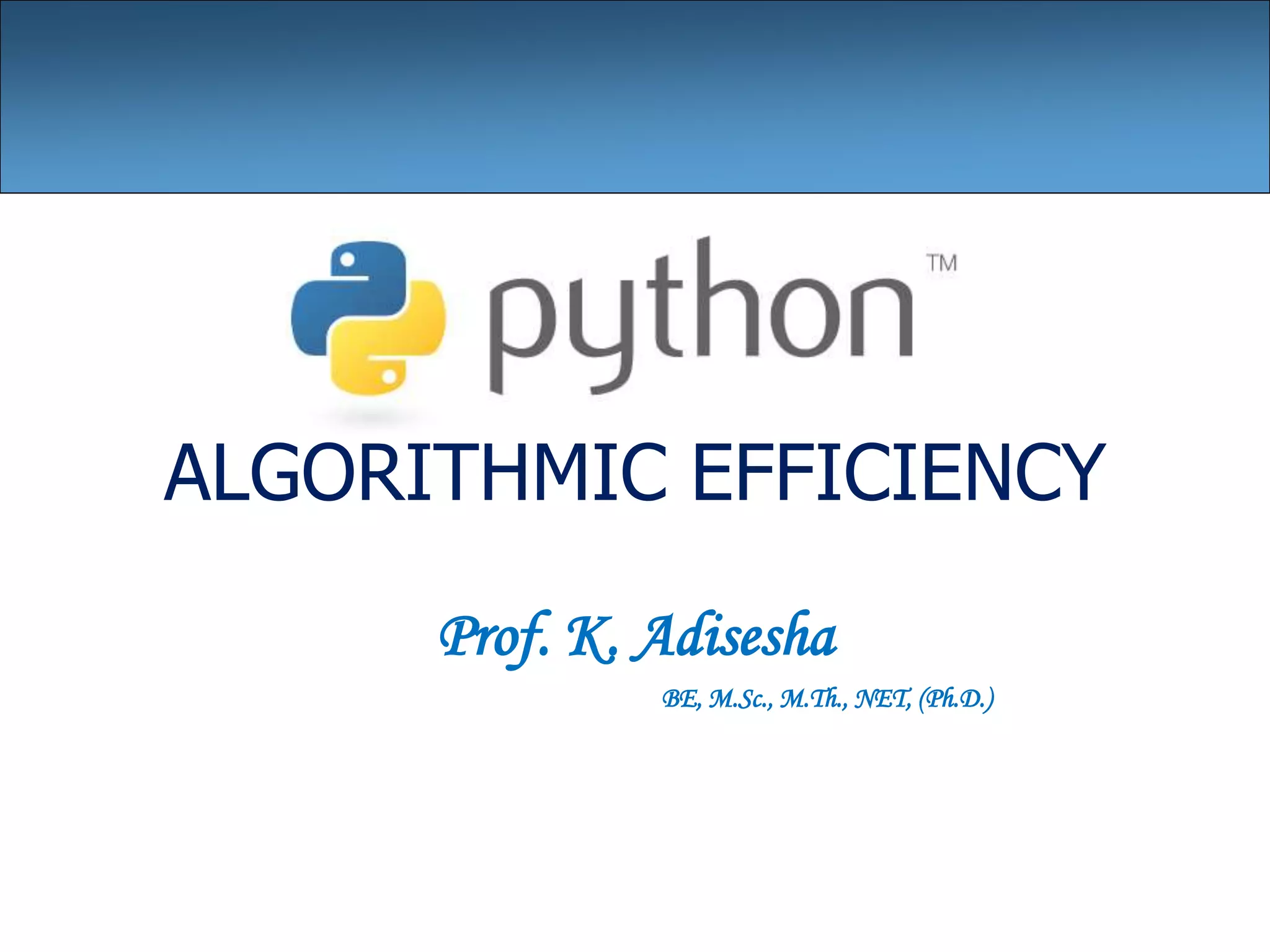 Python algorithm | PPT