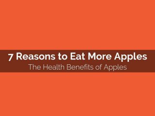 The Health Benefits of Apples 