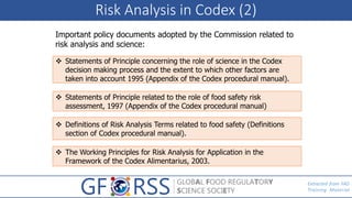 Codex 7 Principles Introduction of Risk Analysis SW Pacific Codex | PDF