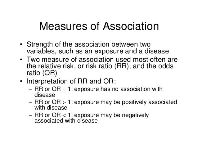 measures of association in statistics ppt