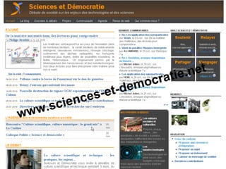 www.sciences-et-democratie.net
 