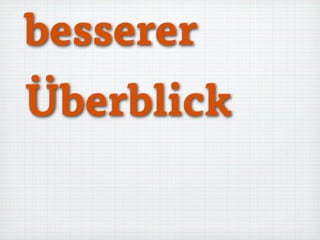 besserer
Überblick
 