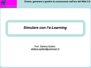 Simulare con l’e-Learning  