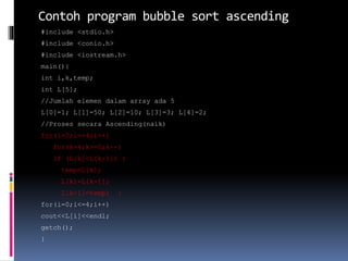 7 sorting-algoritma-bubble-sort | PPTX