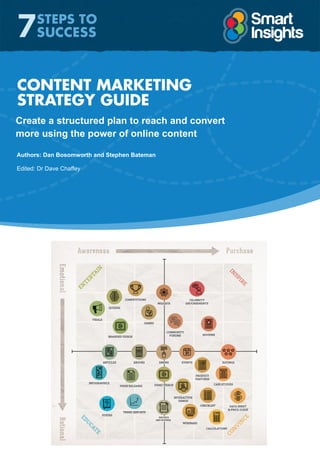 CONTENT MARKETING
STRATEGY GUIDE
Create a structured plan to reach and convert
more using the power of online content
Authors: Dan Bosomworth and Stephen Bateman
Edited: Dr Dave Chaffey
 