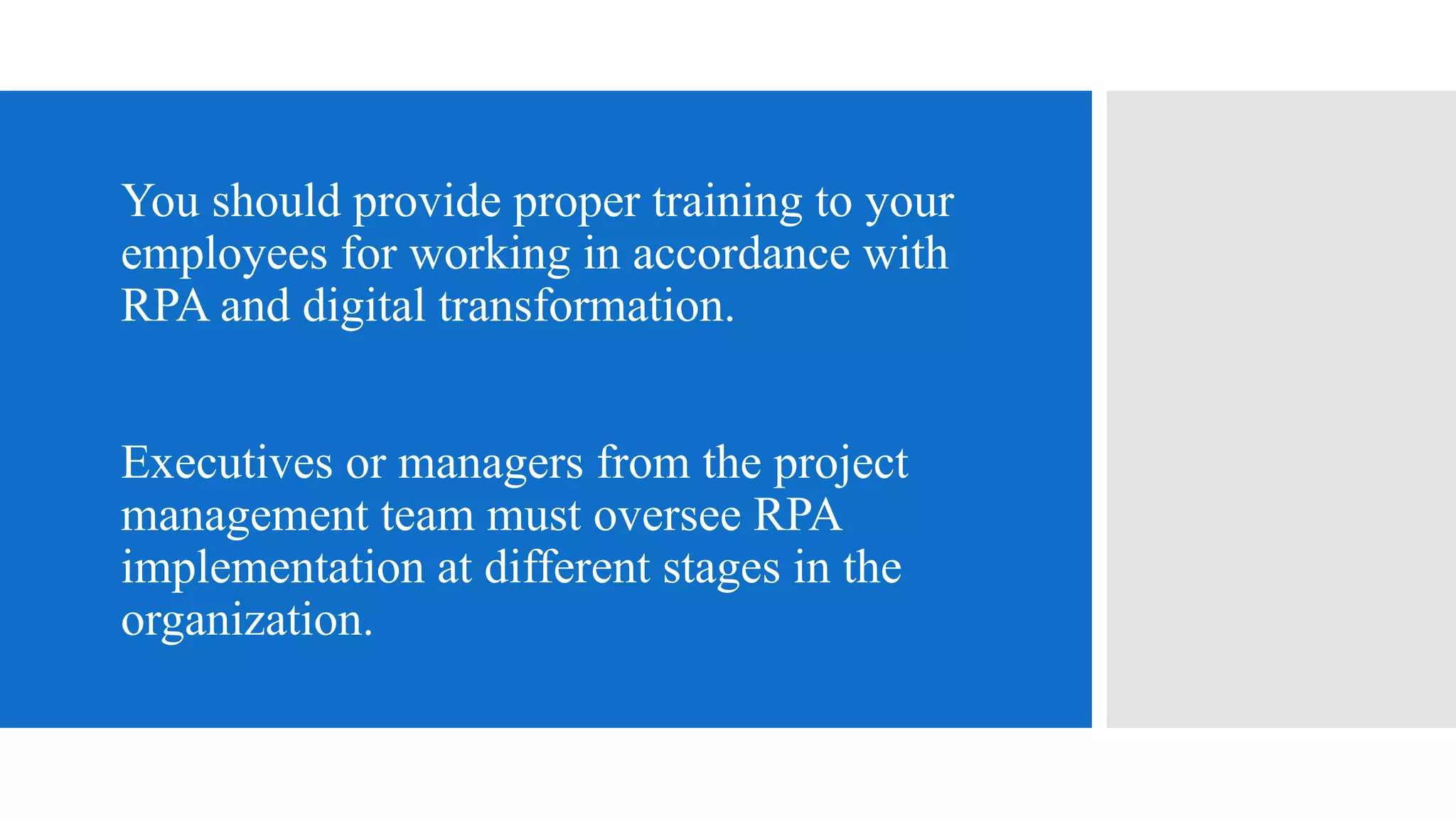 7 RPA implementation steps for enterprise digital transformation in ...