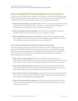 7 steps-to-successful-customer-experience-measurement-programs | PDF