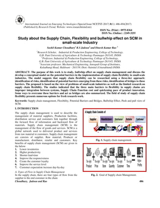 study about the supply chain, flexibility and bullwhip effect on scm in ...