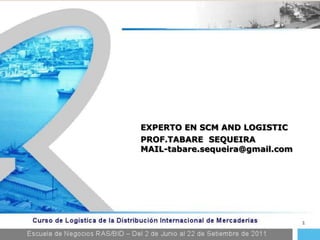 PROF.TABARE  SEQUEIRA MAIL-tabare.sequeira@gmail.com 1 EXPERTO EN SCM AND LOGISTIC 