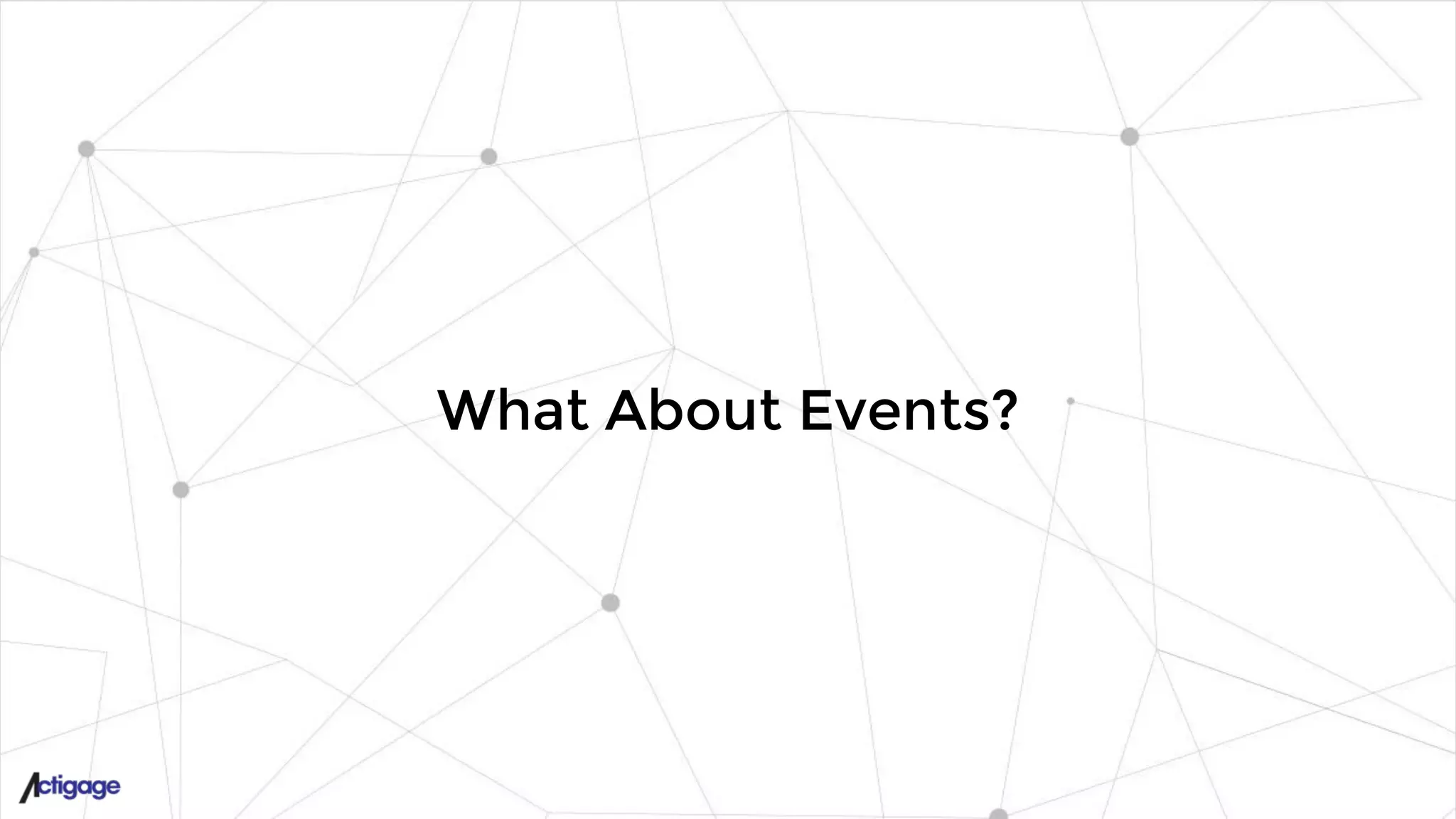 What About Events?
 