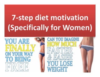 7-step diet motivation 
(Specifically for Women) 
 